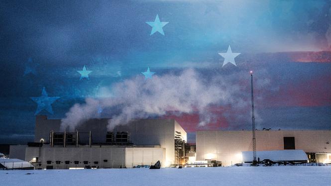 Batterifabriken Northvolt i Skellefteå.