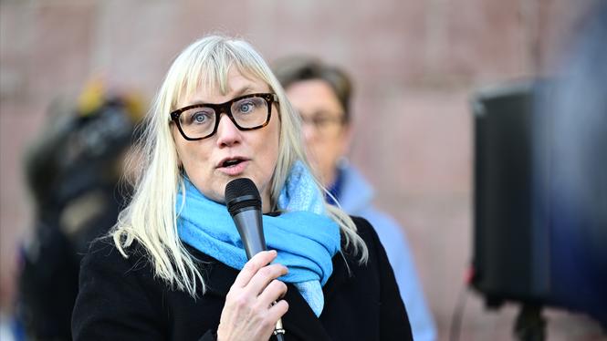 Malin Sjöberg Högrell, partiledare för nya partiet Liberalt initiativ - Folkpartisterna. 
