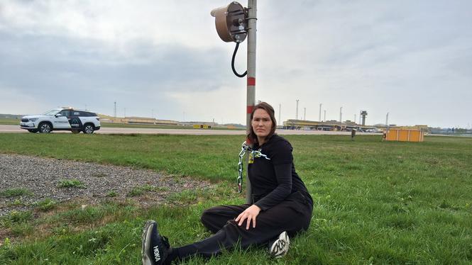 Tina Kronberg Berggren bröt sig in på Malmö airport i en aktion för klimatet.