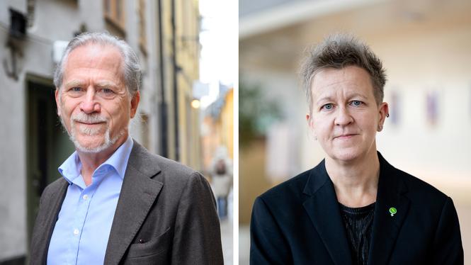 Daniel Helldén och Ulrika Westerlund (MP).