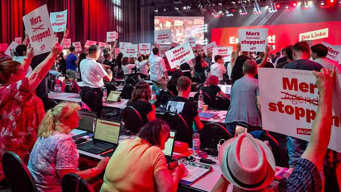 Det tyska vänsterpartiet Die Linke höll kongress under midsommarhelgen.