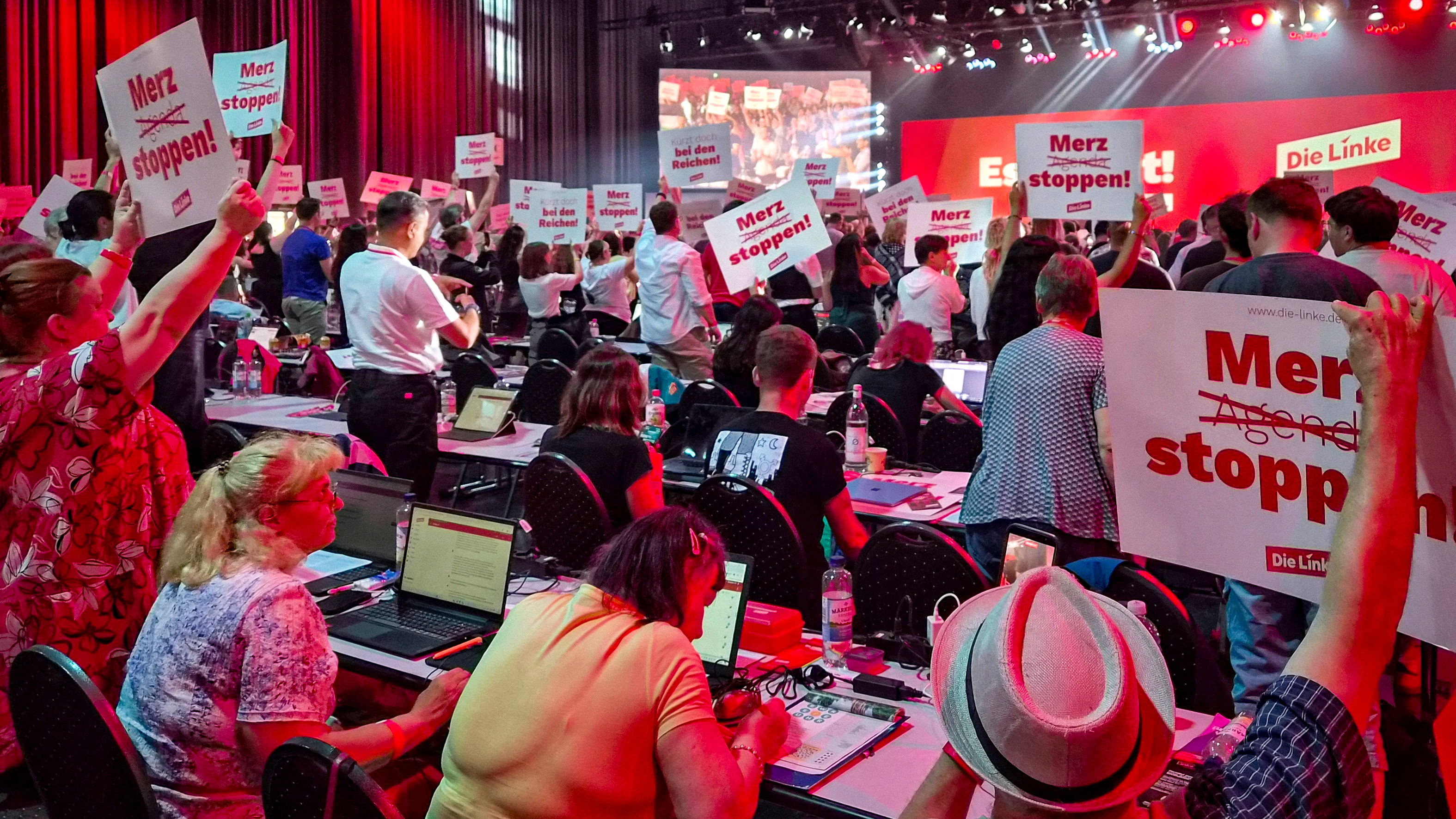 Det tyska vänsterpartiet Die Linke höll kongress under midsommarhelgen.
