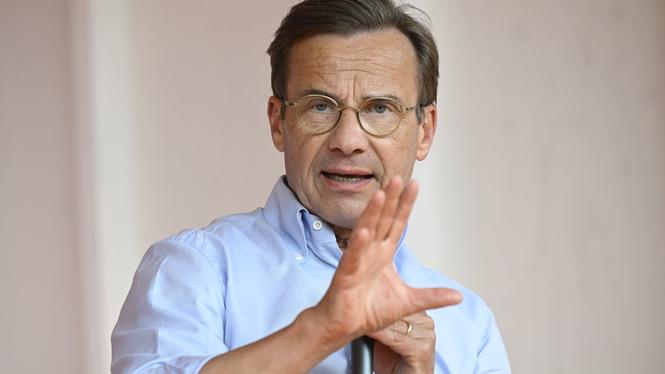 Statsminister Ulf Kristersson i Almedalen häromdagen.
