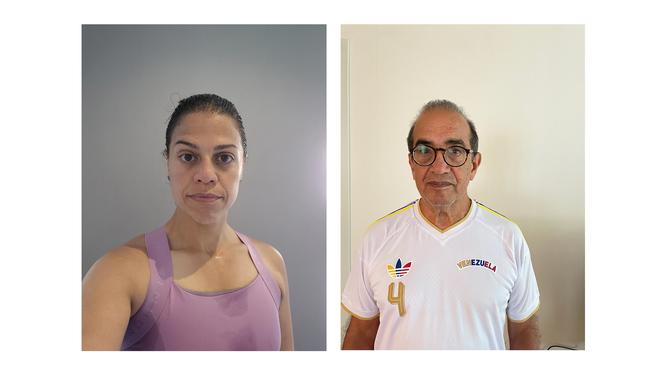 Franklin Brito och Patricia Alvarado är oroliga för sina anhöriga i Venezuela efter nattens jordskalv.