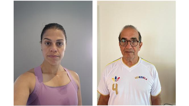 Franklin Brito och Patricia Alvarado är oroliga för sina anhöriga i Venezuela efter nattens jordskalv.